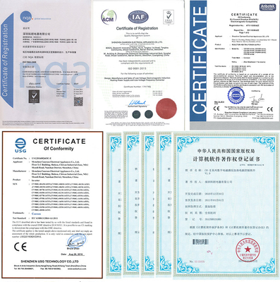 Certified Metal Heating Machine with Customized IGBT Components Continuous/Pulse Heating Mode